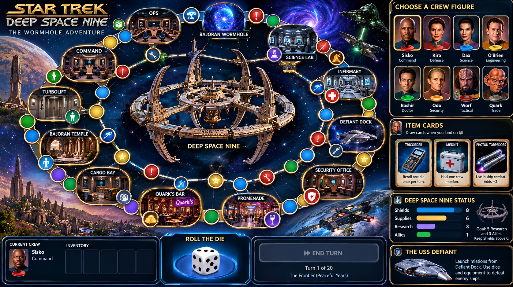 Deep Space Nine game board artwork