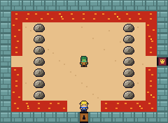 Rubble Hall: boulders and rivers of lava in the Ember Grotto