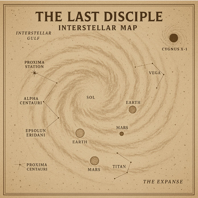 Interstellar map for The Last Disciple